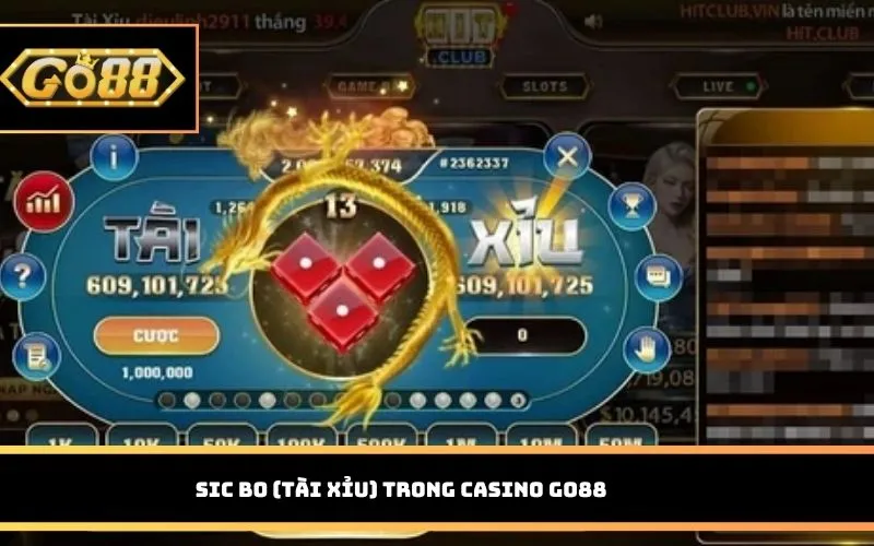 Sic Bo (Tài Xỉu) trong Casino Go88